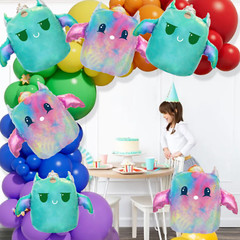 6 Cute Squish Plushies balloon party birthday supplies decoration happy theme