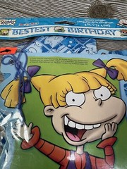 Vintage 2000 Y2K Rugrats Nickelodeon Birthday Celebration Banner Chuckie Tommy