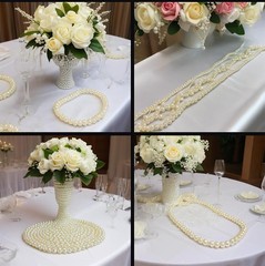 Craft String Pearls 6mm Faux String of Pearls 82 Feet Pearl Garlands Spool Pe…