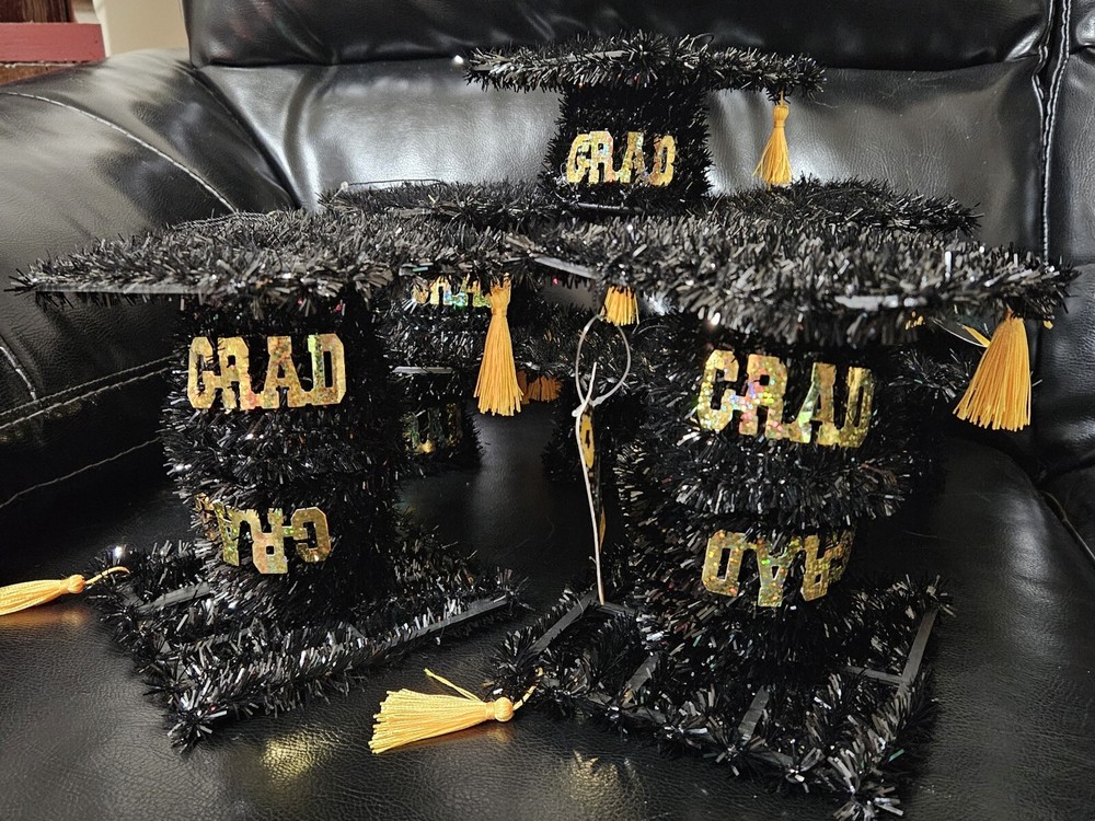 Mini Graduation Cap Party Decoration 5” High-school College 10 Total