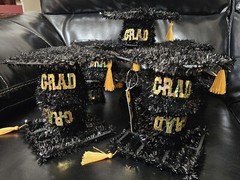 Mini Graduation Cap Party Decoration 5” High-school College 10 Total