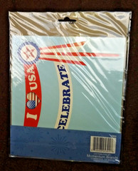Holiday Patriotic July 4th Paper Lantern and Cake Banner Set