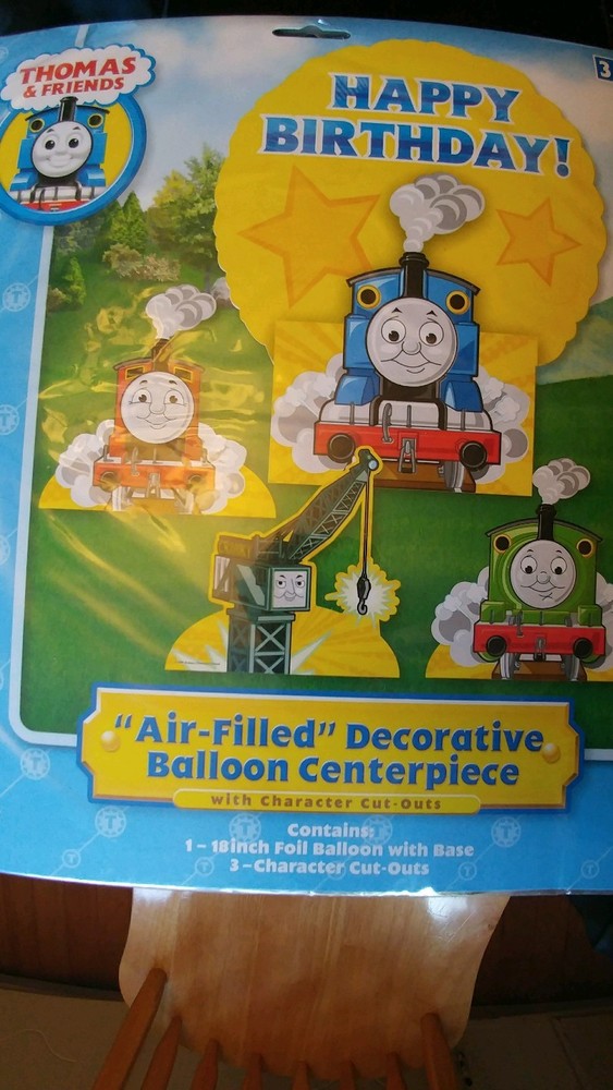 Thomas and Friends Happy Birthday Air Filled Balloon Centerpiece w/ch
