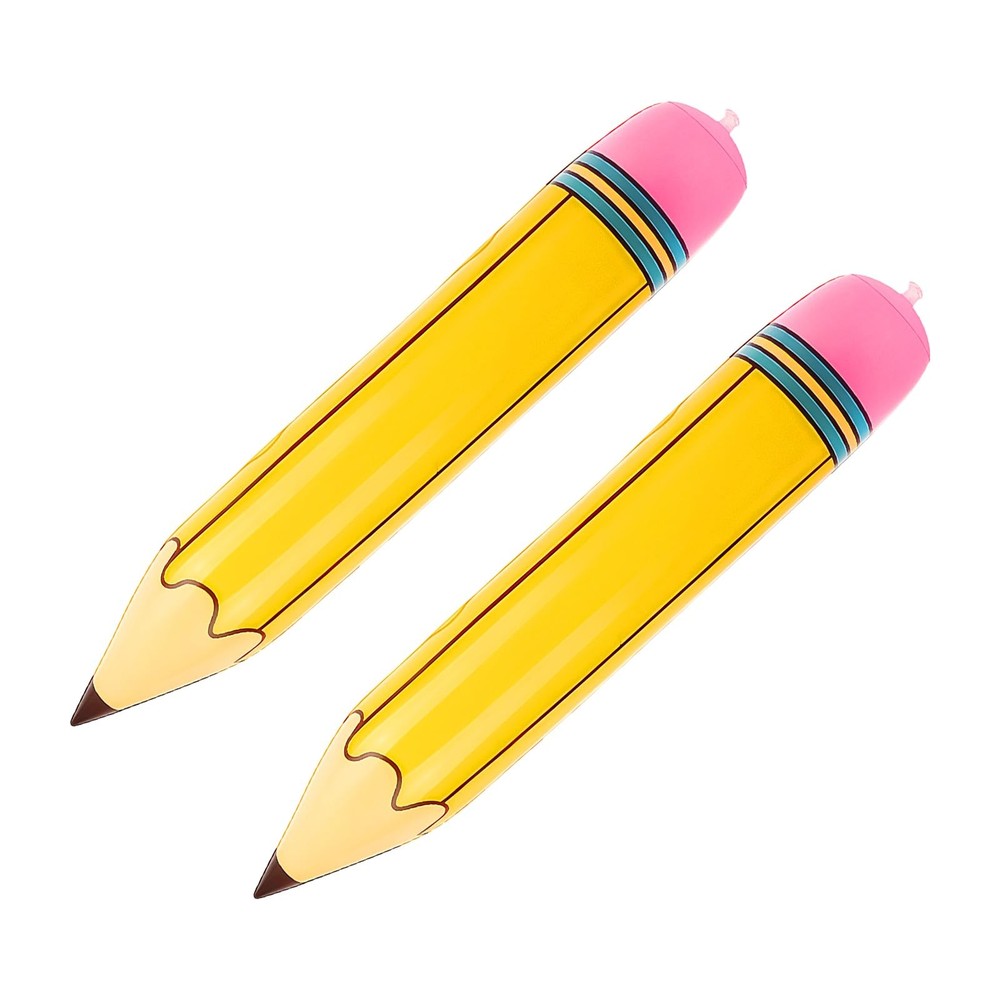 Yellow Pencil Balloons Back to School Foil Balloon 27» Inflatable Pencil Bal…