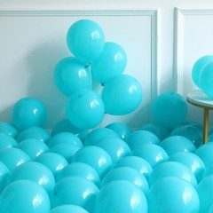 Tropical Balloon Garland Arch Kit 169Pcs Lake Blue, Coral Red, Orange and Dus…