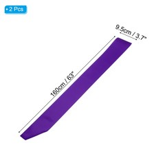 2Pcs 63″x4″ Blank Satin Sash DIY Plain Sash Prom Queen Sashes Purple
