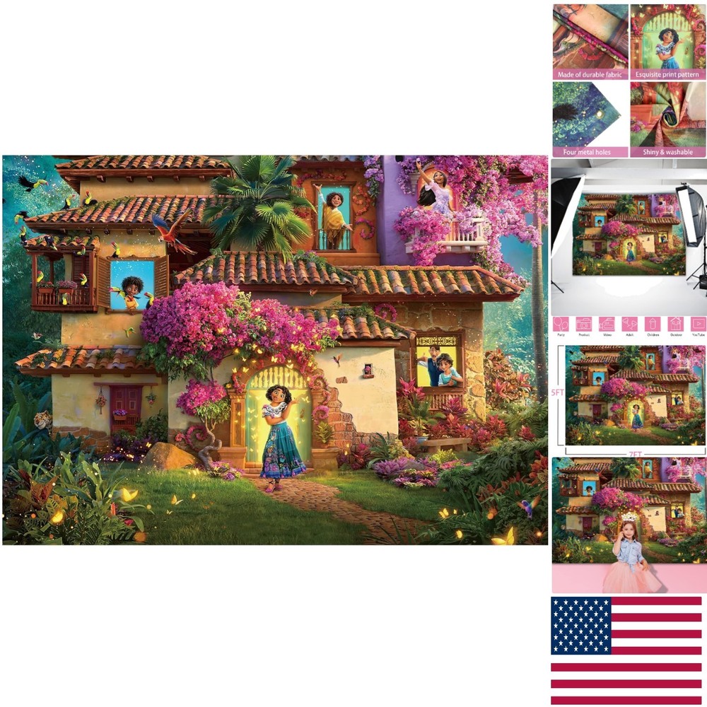 7x5FT Magic House Backdrop – Enchanting Party Decor for Birthday Celebrations