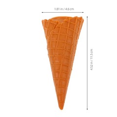 1 PCS Artificial Ice Cream Cone Model 4.5 Inch PVC Simulated Dessert Display