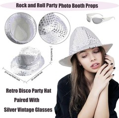 50 Pcs Rock Party Photo Booth Props Set for Adults, Funny Rock Star Party Sungla