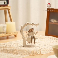 Romantic Couple Figurine In Love Statue Anniversary Wedding Engagement Gift