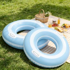 2PCS Pool Swim Ring Inflatable Pool Floats Water Fun Large Adult Swimming Poo…