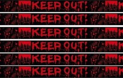 12m Halloween Keep Out Party Warning Tape Sign Decor Haunted Horror House Blood