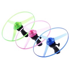 3/5Pcs Outdoor LED Luminous Pull String Bamboo Dragonfly Flying Toy.