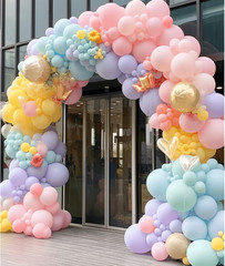 412Pcs Pastel Balloon Garland Arch Kit 18 12 10 5 Inch Different Sizes Macaron A