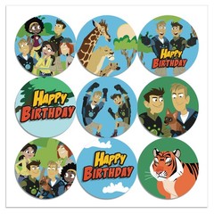 Wild Kratts Candy Bags Party Supplies 12PCS Gift Bags Stickers Party Favor