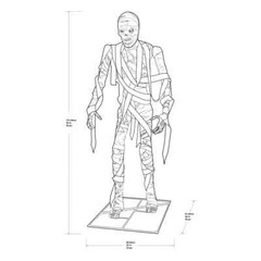 Mummy Halloween Tomb Guardian with Lights & Sounds Prop Decoration 6ft /1.8m NEW