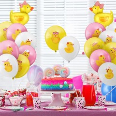 40 Pcs Duck Balloon Duck Themed Party Decorations 12 Inch Foil Balloons Blue …