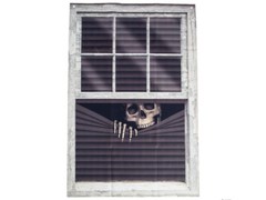 Skeleton Curtain Halloween Window Hanging Decoration Panel Prop Doorway Decor