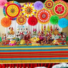 35PCS Mexican Party Decorations Fiesta Themed – Cinco Mexican-themed Colors