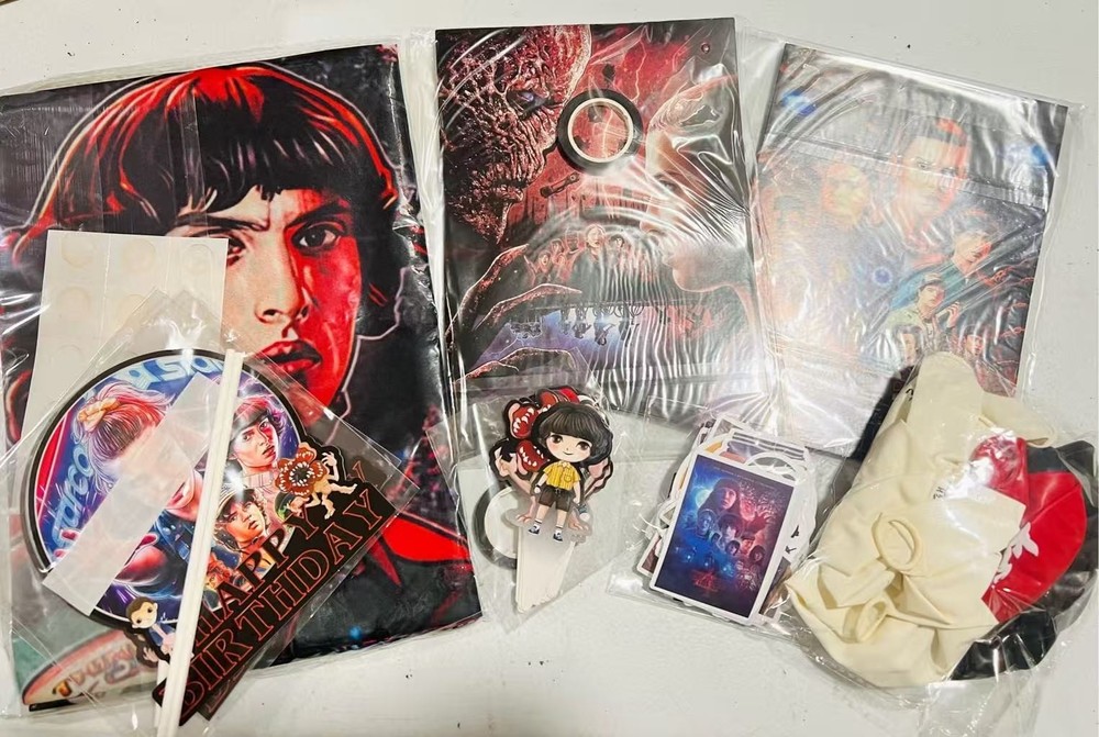 Stranger Things Birthday Party Supplies caketopper,cupcake toppers,Banner,Balloo