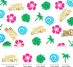 Happy Birthday Confetti-Glitter Moana Birthday Decorations,Moana Party Decor for