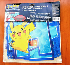 Pokemon Add an Age Happy Birthday Jumbo Banner Kit ReUseable Numbers Change NEW