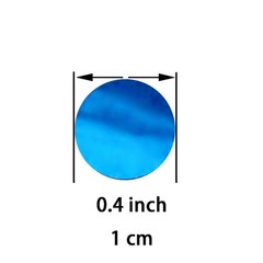 Blue Foil Metallic Round Table Confetti Circle Dots Mylar Decor Scatter 100g