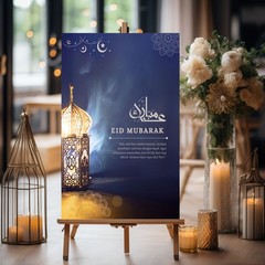 Eid Mubarak foamboard Poster Ramadan