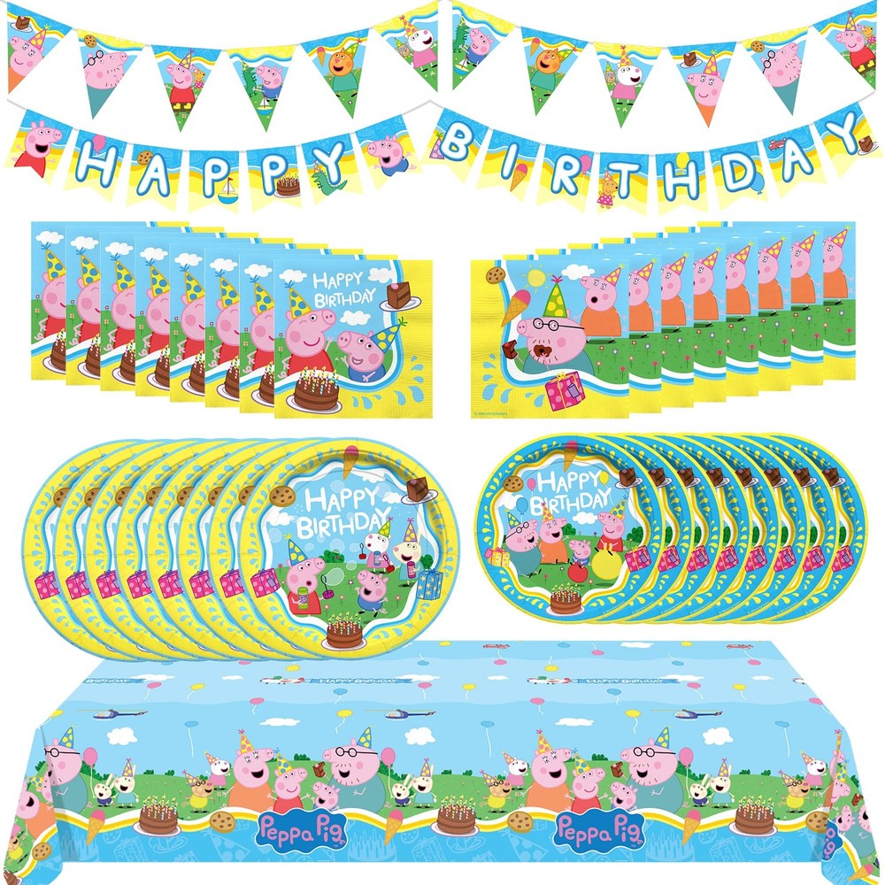 Officially Licensed Peppa Pig Birthday Party Supplies – Serves 16 Guests – Co…