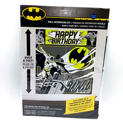 Batman Wall Decorating Kit Birthday Party 6′ Back Drop Indoor Outdoor 5 Piece