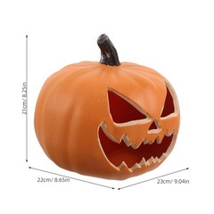 Pumpkin Desktop Decoration with Lights Halloween Glowing Lantern