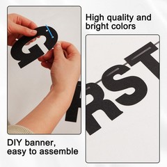 167 Pcs DIY Letter Banner Glitter Hanging Banner for Party Graduation Wedding