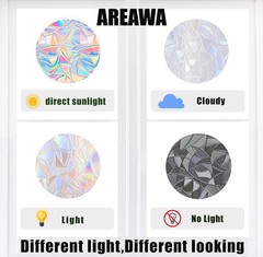 36 Pieces Star Window Clings – Anti-Collision Decals to Save Rainbow