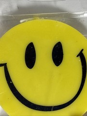 2X-2Smiley Face Balloons With Garland Tails, & 1 Candle Party Set NEW
