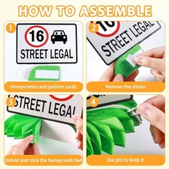 16th Birthday Driver License Party Decorations 12 Pcs Novelty License Set