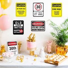 30Th Birthday Decorations – 9 PCS 30 Birthday Decor for 30 Years Old Wall Party