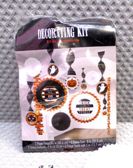 Halloween Ghost Pumpkin Cat Striped Halloween Party Room Decorating Kit OPEN