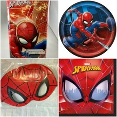 Spider Man Spiderman Birthday Party Supplies Plates Table Cover Napkins New