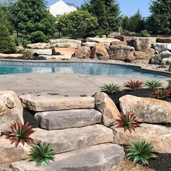 JUSTOYOU Large Artificial Succulents Aloe Plants Real Touch Fake Large, Red