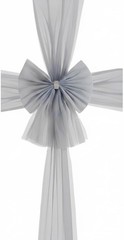 Grey Christmas Door Bow 20″ LED Lights Holiday Home Xmas Gift Decoration