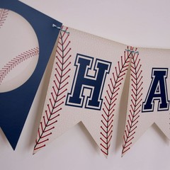 Baseball Banner,Baseball Party Decorations,Party Garland, Decorations