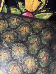 Beistle Co. Hawaiian Pineapple Cocktail Drink Die Cut Decor 1979 Vintage 17”