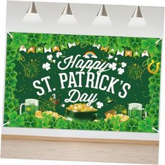 St. Patrick’s Day Decorations St Patricks Day Banner Large Size Clover St Green