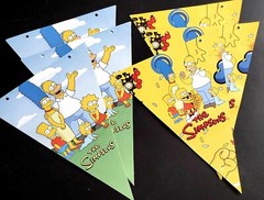 SIMPSONS GIFT BOX CAKE TOPPER CUPCAKE BALLOON BANNER SUPPLIES DECORATIONS