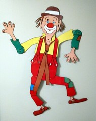 Jointed Circus Clown Cutout 36 Inch Tall Birthday Decoration – Quantity Discount