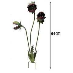 Rust Resistant Metal Flytrap For Sculpture for Outdoor Garden Yard Lawn Decor