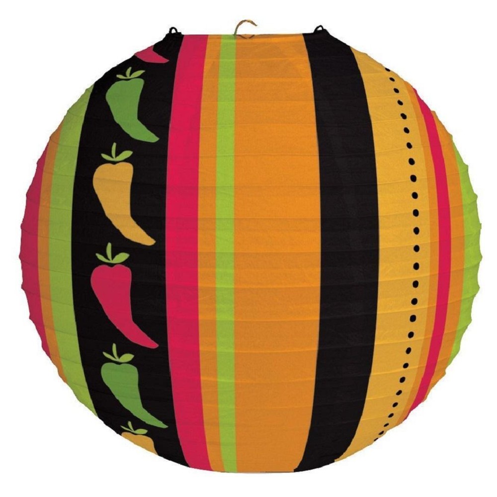 Fiesta Grande Chili Pepper Cinco de Mayo Theme Party Decoration Hanging Lantern