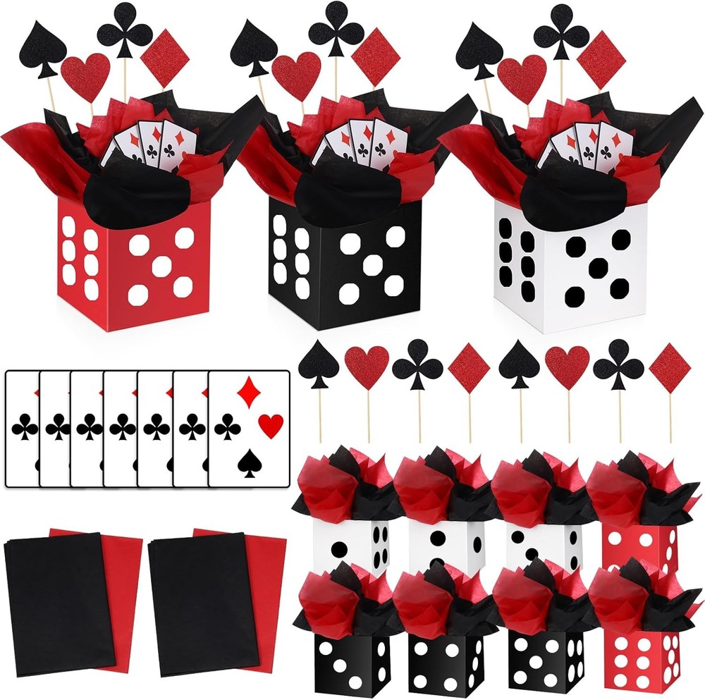 8 Sets Casino Party Decorations Themed Table Centerpieces Casino Table Party …