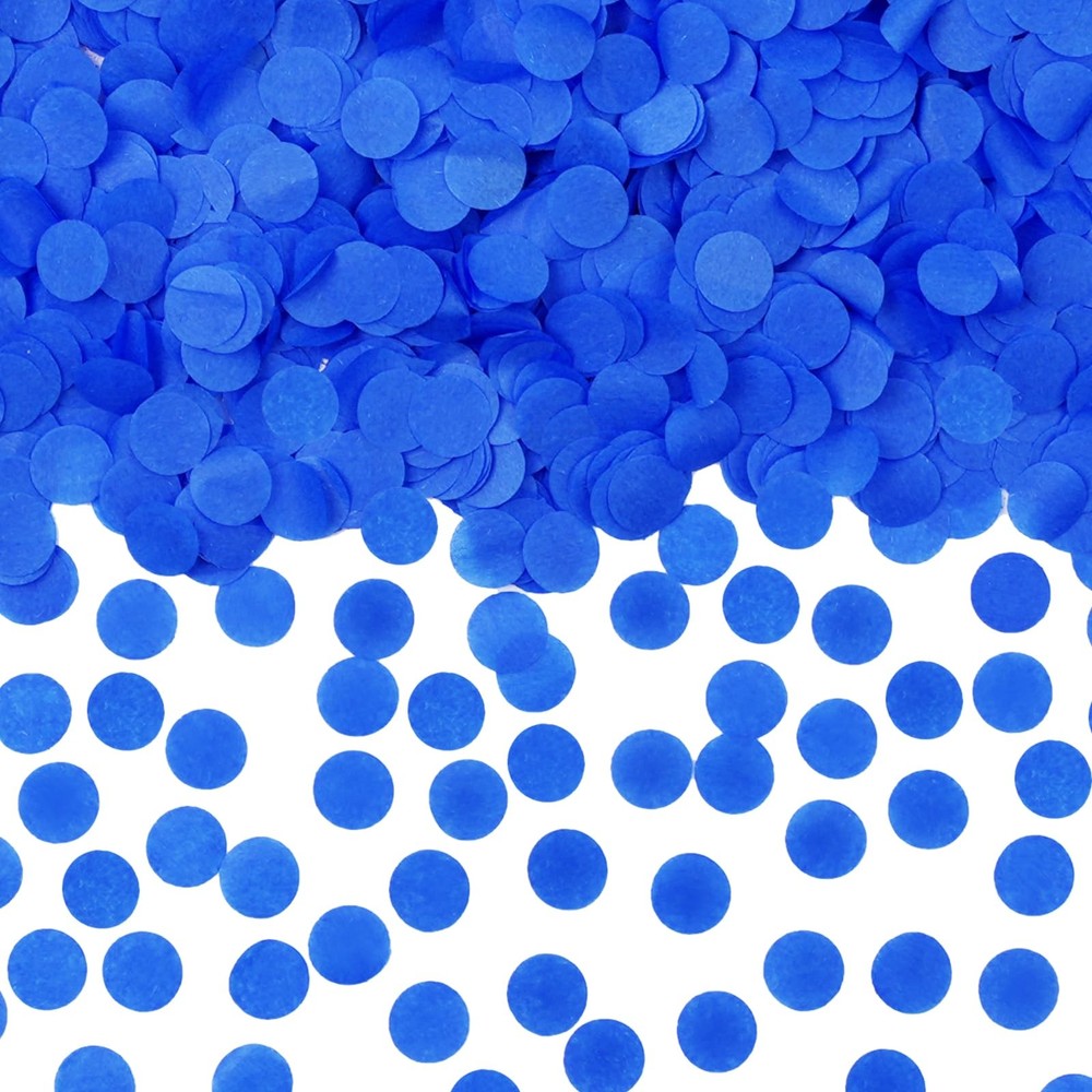 0.5LBS Confetti, dark blue Biodegradable Confetti – Rectangular Fluttering Ti…