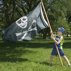 60*90cm Pirate Banner Pirate Theme Birthday Party Decorations Pirate Ship Skull